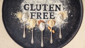 Representación de platos a domicilio sin gluten