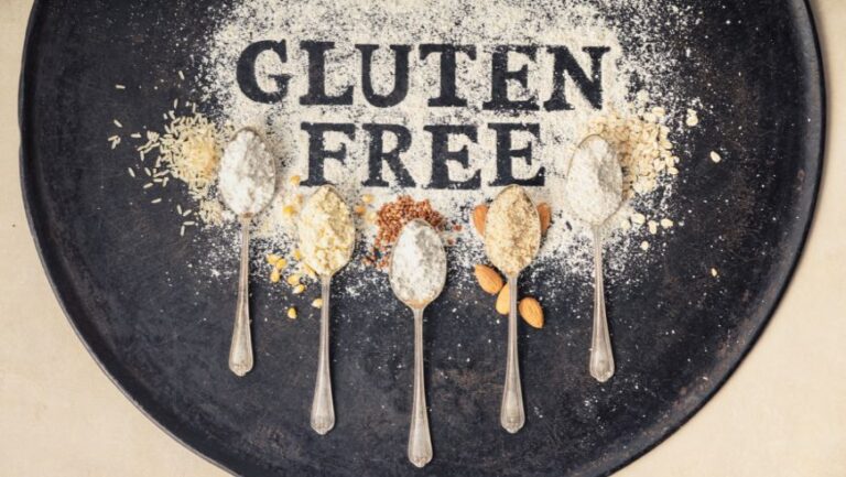 Representación de platos a domicilio sin gluten