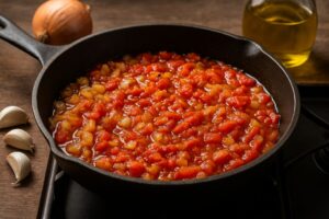 Sofrito mediterráneo saludable