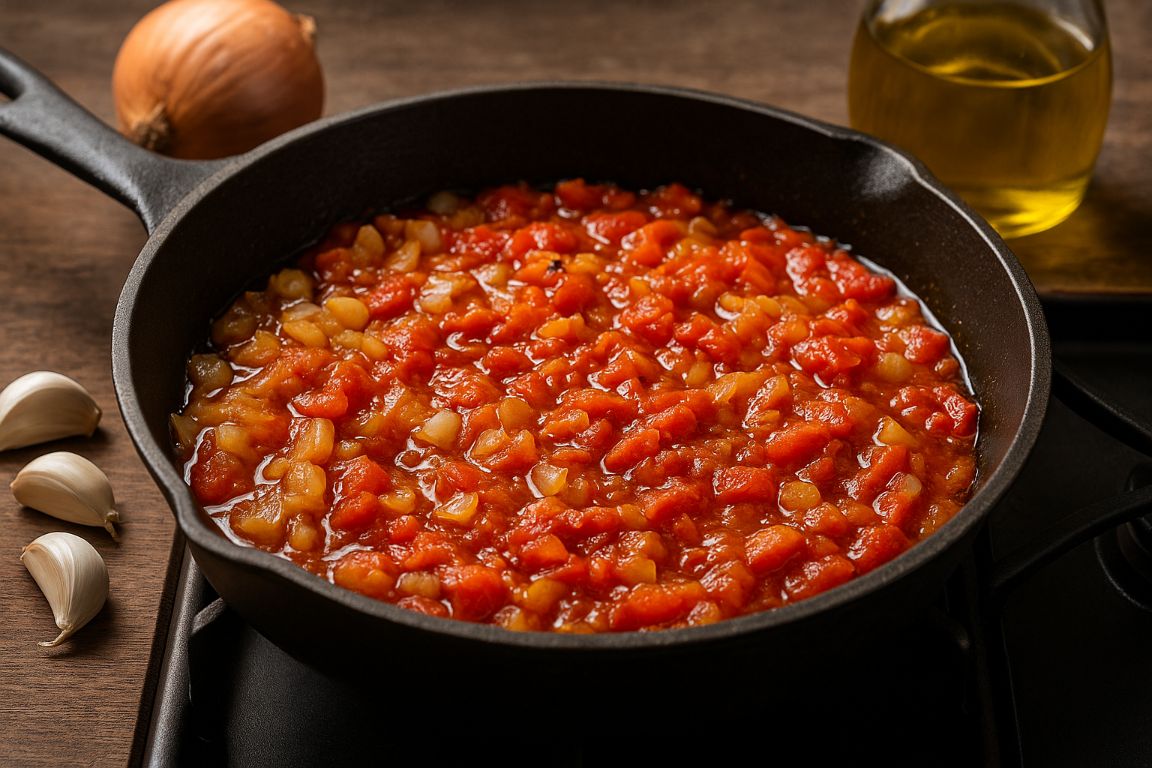 Sofrito mediterráneo saludable