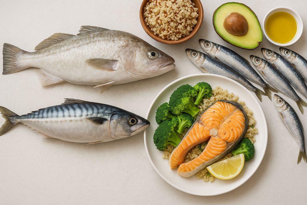 Pescados blancos y azules